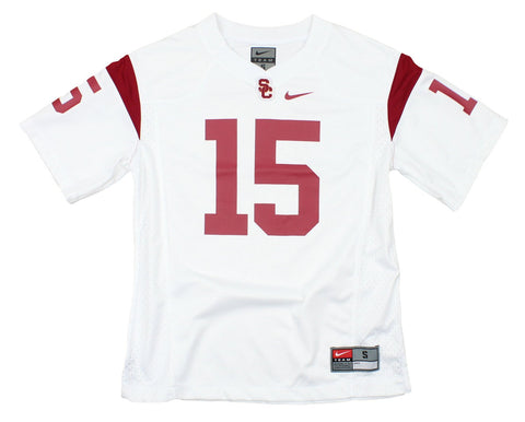 Nike NCAA Youth Boys USC Trojans #15 Replica Football Jersey, White