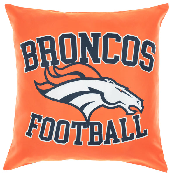 FOCO NFL Denver Broncos 2 Pack Couch Throw Pillow Covers, 18 x 18