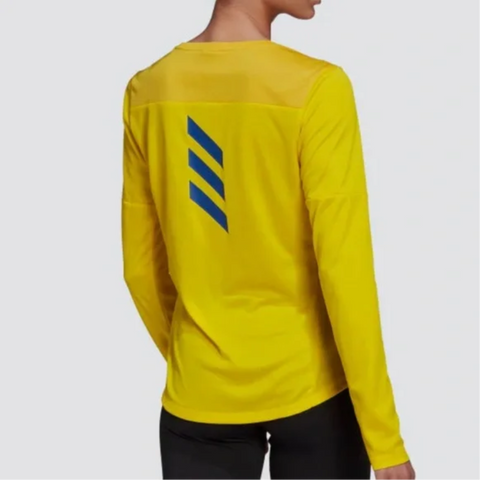 Adidas Women's Boston Marathon 2021 Qualified Tee, Yellow