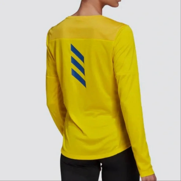 Adidas Women's Boston Marathon 2021 Qualified Tee, Yellow
