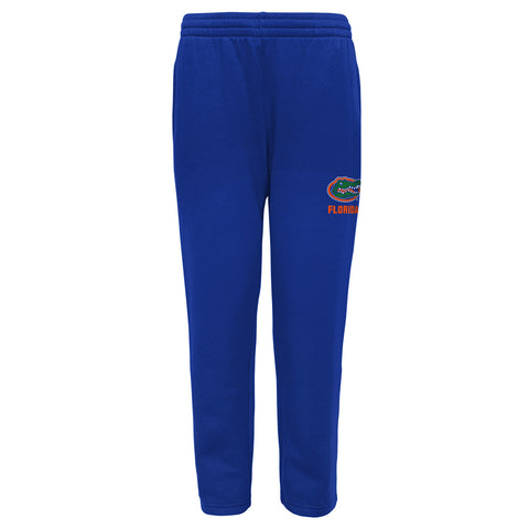 Outerstuff Florida Gators NCAA Boy's Youth (8-20) Team Color Essential Fleece Pant, Blue