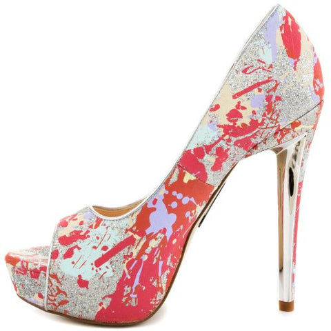 Boutique 9 Claudius3 Women's Platform Pumps Heels, Orange Multi