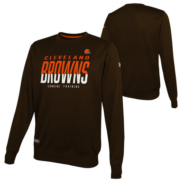 New Era Cleveland Browns NFL Men's Pro Style Long Sleeve Sweater, Brown