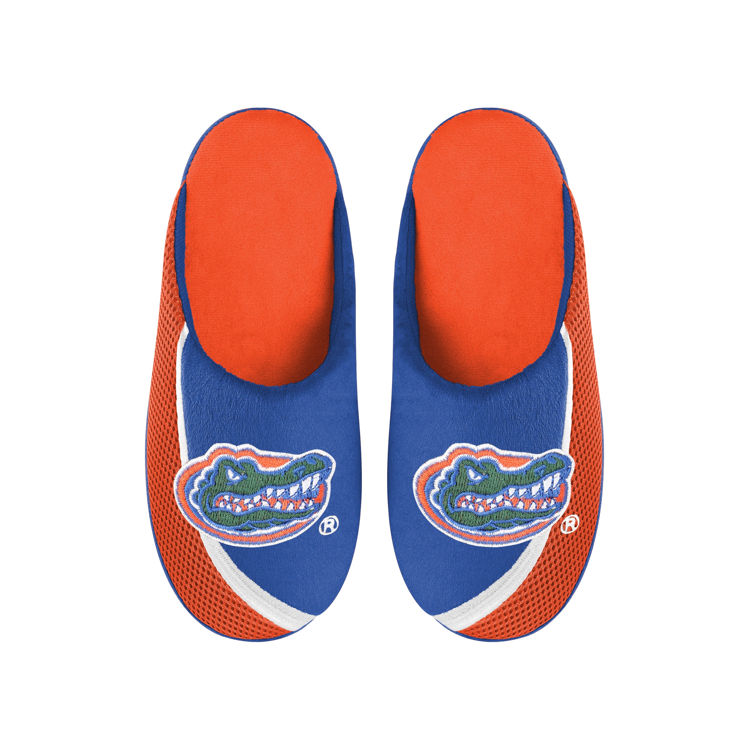 FOCO Men's NCAA College Logo Sherpa Slide Slippers, Team Color, 13-14
