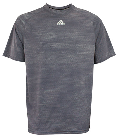 Adidas Men's MV Training Short Sleeve Crew Shirt, Light Grey, Size Large
