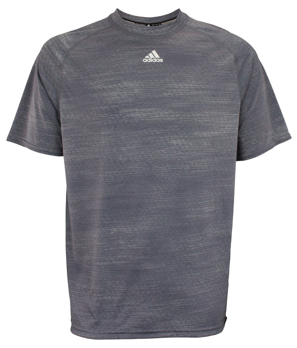 Adidas Men's MV Training Short Sleeve Crew Shirt, Light Grey, Size Large