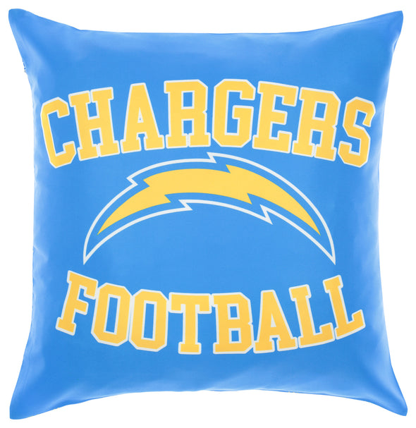 FOCO NFL Los Angeles Chargers 2 Pack Couch Throw Pillow Covers, 18 x 18