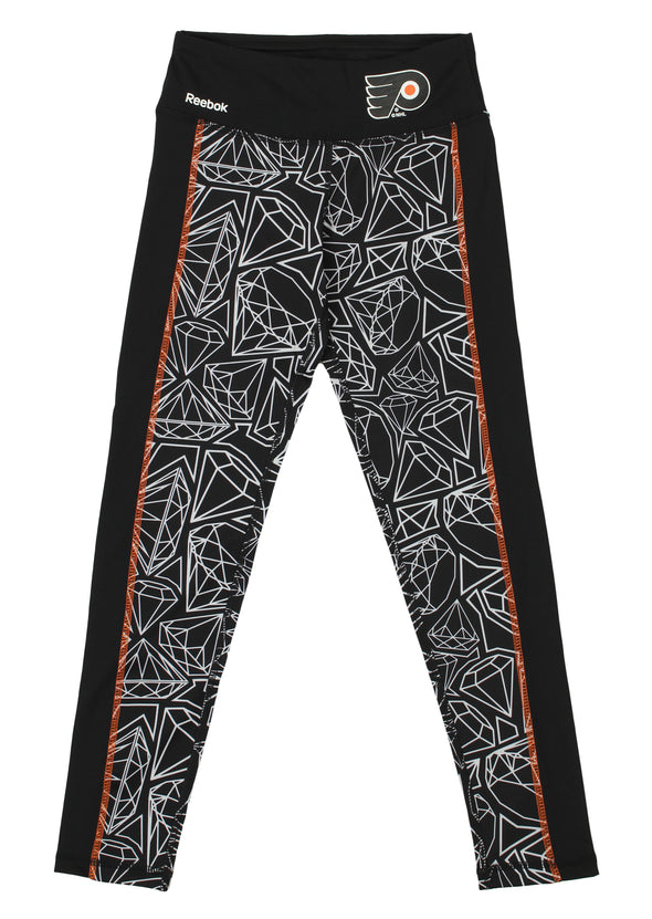 Reebok NHL Youth Girl's Philadelphia Flyers Diamond Leggings