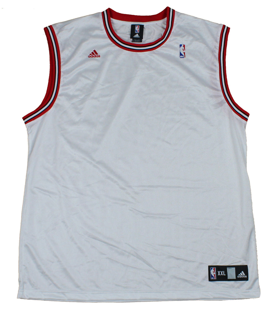 Adidas Men s Chicago Bulls NBA BLANK Basketball Jersey White Fanletic