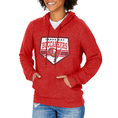 Zubaz NFL Women's Tampa Bay Buccaneers Team Color Soft Hoodie