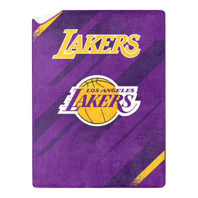 Northwest Los Angeles Lakers NBA Silk Touch Sherpa Throw Blanket 60" x 80"