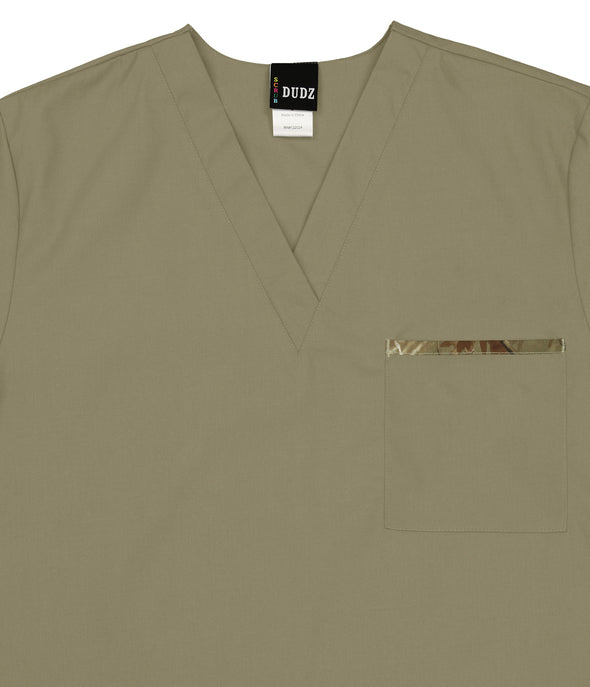 Fabrique Innovations Unisex Real Tree Blank Scrub Top