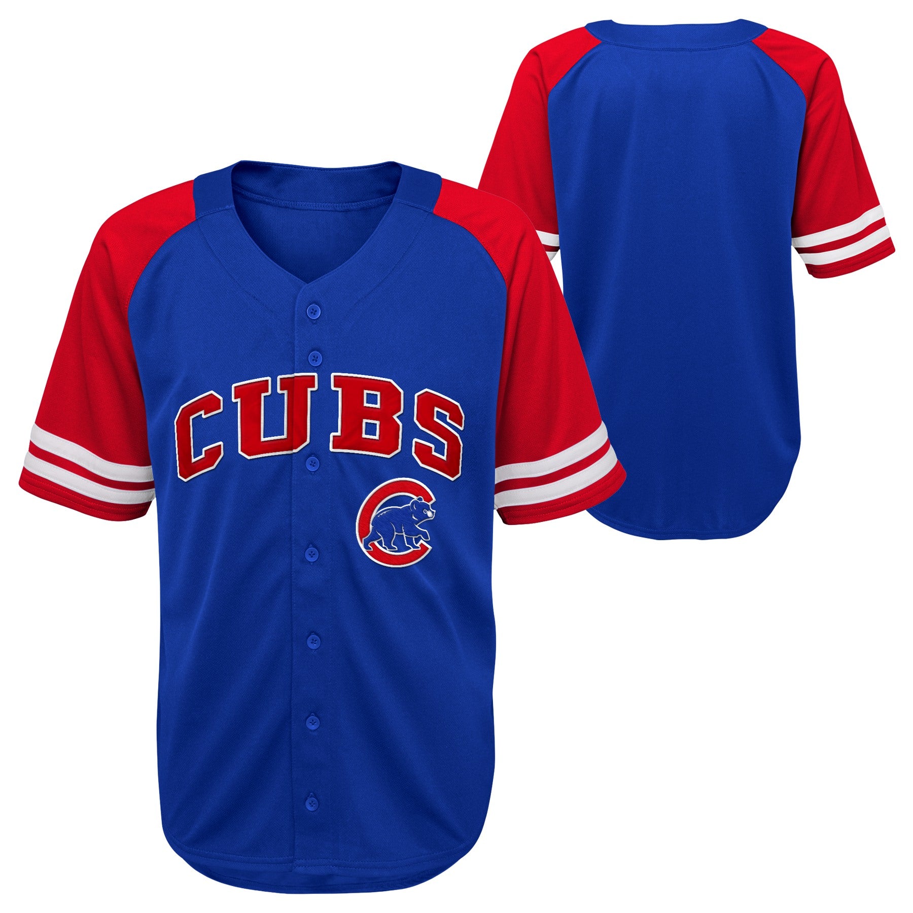 Outerstuff MLB Kids Chicago Cubs Button Up Baseball Team Home Jersey –  Fanletic