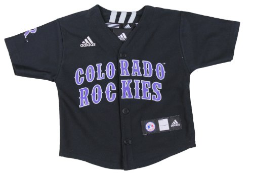 MLB Baseball Colorado Rockies Infants Jersey By Adidas, Black