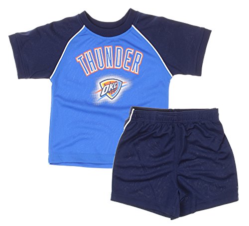 Oklahoma City Thunder NBA Basketball Baby / Toddler Shirt and Shorts Set - Blue