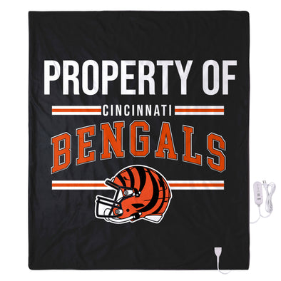 FOCO NFL Cincinnati Bengals Exclusive Heated Throw Blanket, 50"x60"