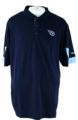 Reebok NFL Men's Tennessee Titans Team PlayDry Performance Polo Shirt, Navy