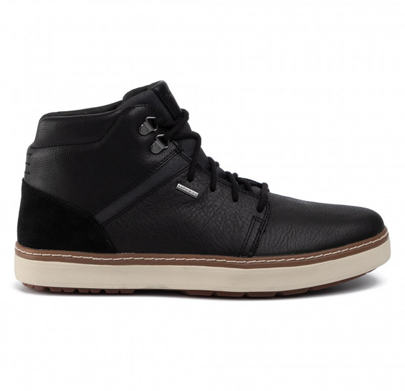 GEOX Men's U Mattias Babx C High Top Boot Sneakers, Black