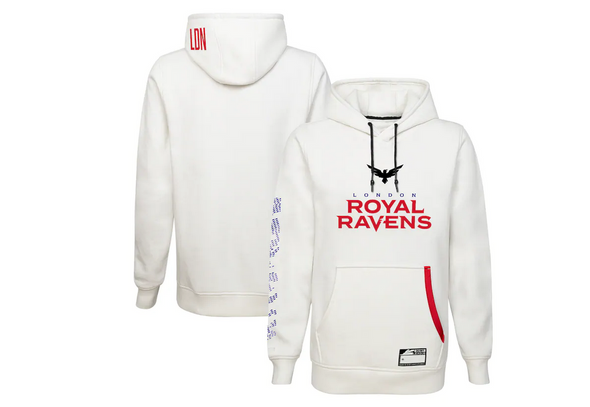 Call Of Duty League Men's London Royal Ravens CDL Team Kit Home Hoodie, White