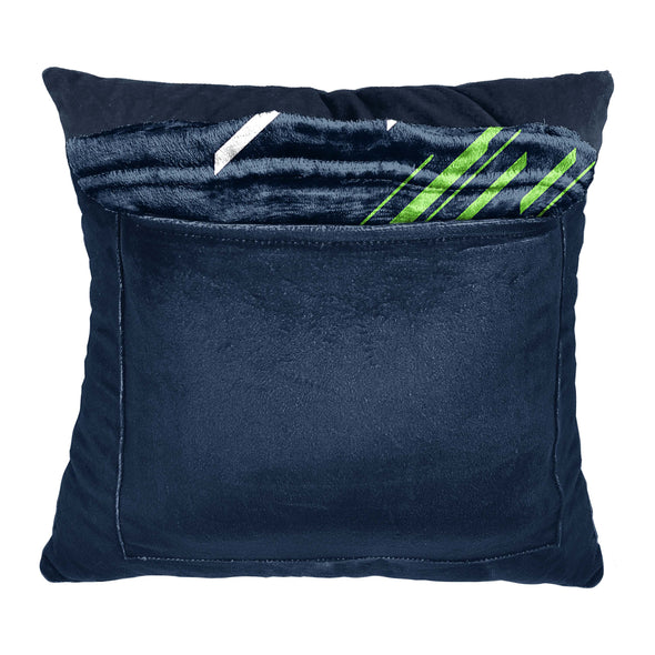 Northwest NFL Seattle Seahawks Slashed Pillow and Throw Blanket Set