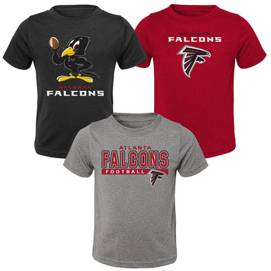 Outerstuff NFL Toddler Atlanta Falcons 3-Pack Short Sleeve T-Shirts Set