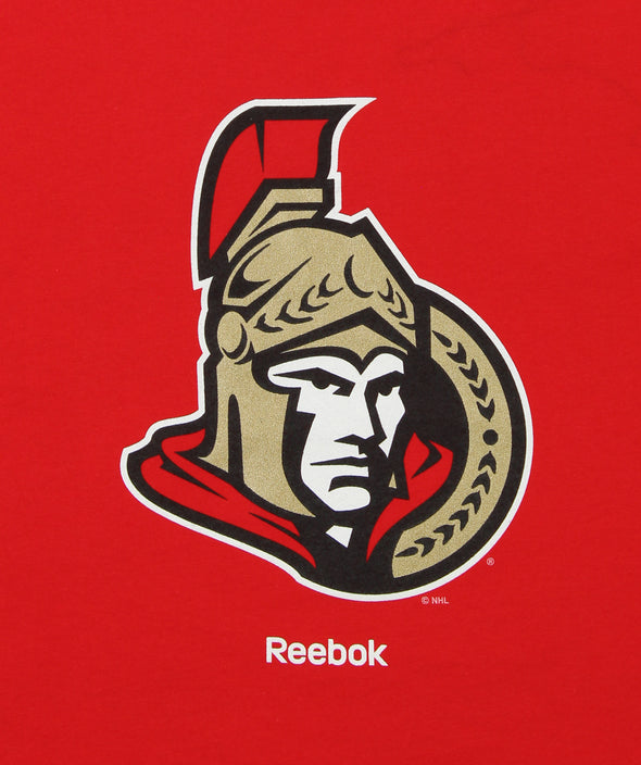 Reebok NHL Hockey Men's Ottawa Senators Jersey Crest Tee, Red