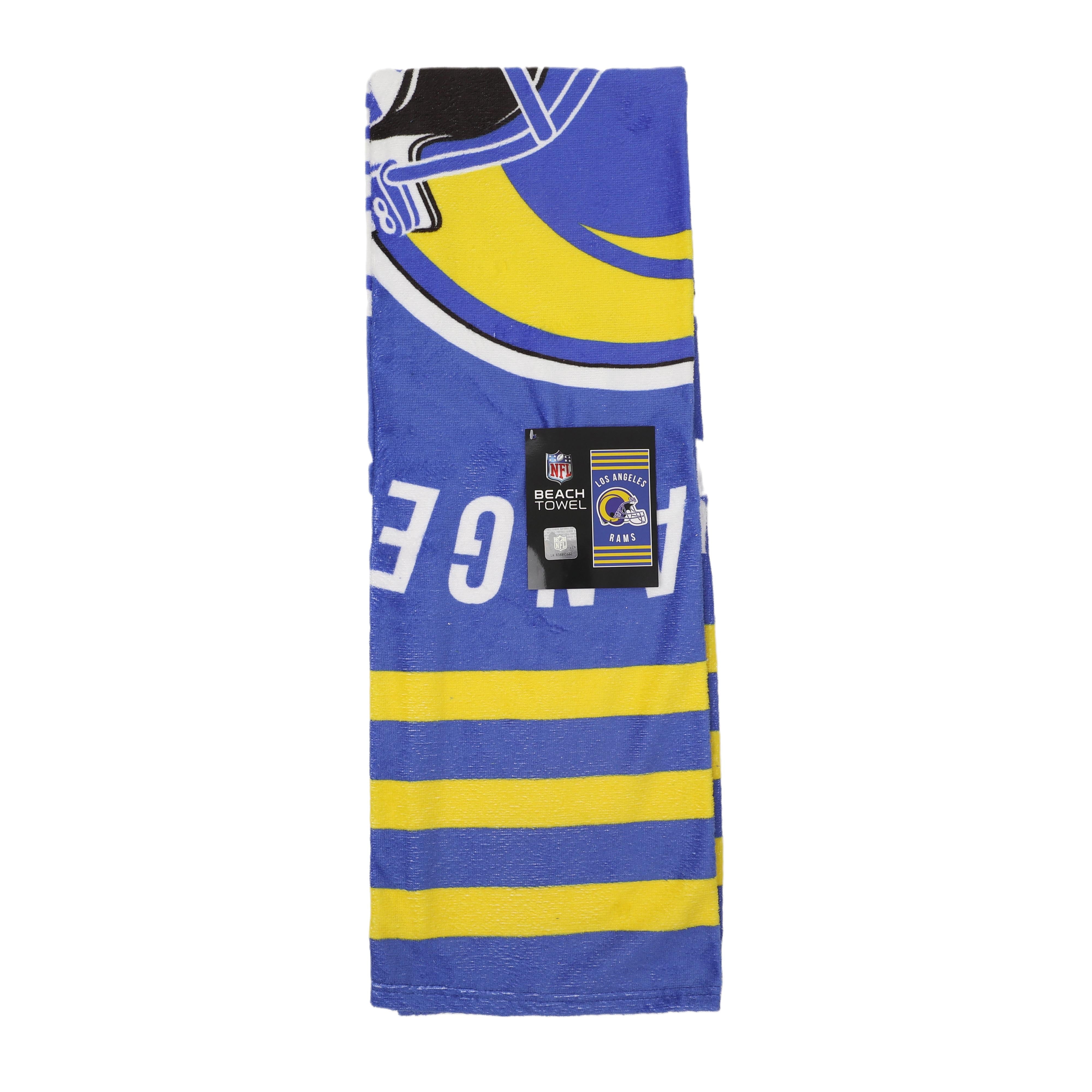 los angeles rams beach towel