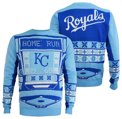 FOCO MLB Men's Kansas City Royals Ugly Light Up Sweater