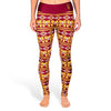 NCAA Women's Arizona State Sun Devils Aztec Print Leggings, Red