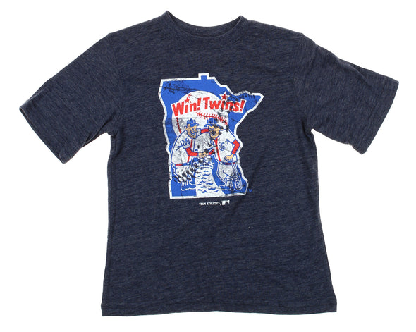Outerstuff MLB Youth (4-18) Minnesota Twins Triblend Vintage Graphic T-Shirt