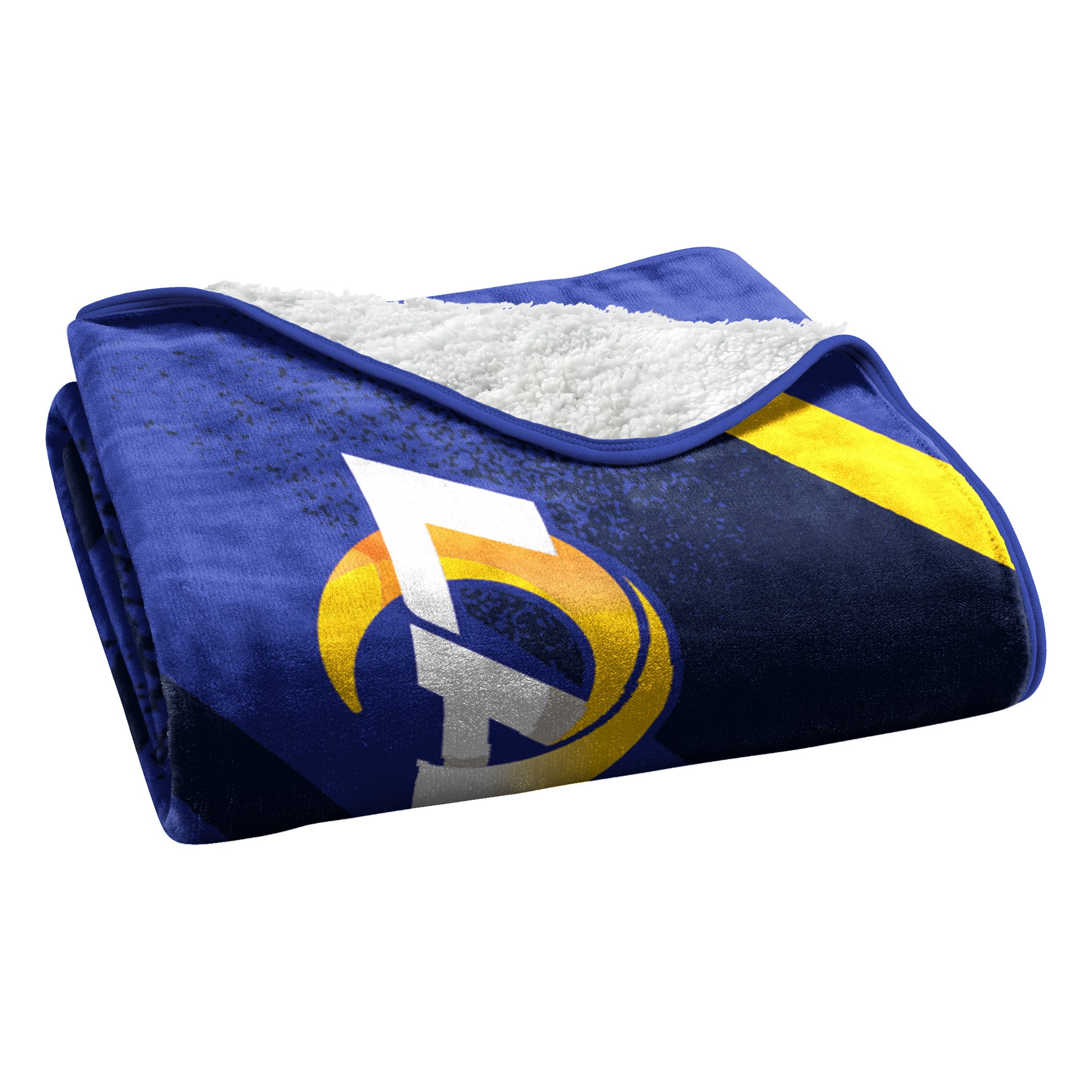 Nfl Team Logo Los Angeles Rams Team Sherpa Blanket Fleece Blanket