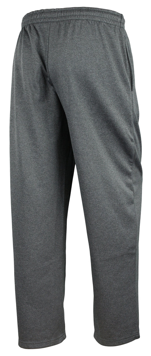 Zubaz NFL Men's Atlanta Falcons Poly Fleece Dark Heather Gray Sweatpants