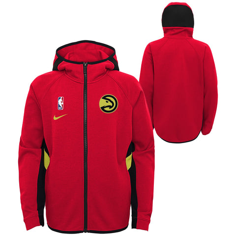 Nike NBA Youth Boys Atlanta Hawks Thermaflex Travel Showtime Zip Up Hoodie