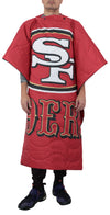 FOCO NFL San Francisco 49ers Exclusive Outdoor Wearable Big Logo Blanket, 50" x 60"