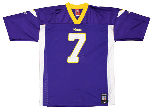 Reebok NFL Men's Minnesota Vikings Tarvaris Jackson #7 Mid Tier Jersey, Purple