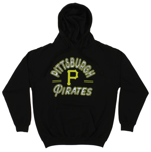 Zubaz MLB Men's Pittsburgh Pirates Arched Logo Fleece Pullover Hoodie