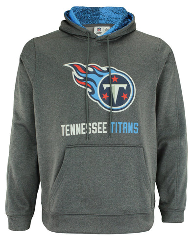 Zubaz NFL Tennessee Titans Men's Heather Grey  Fleece Hoodie