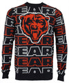 Forever Collectibles NFL Men's Chicago Bears Wordmark Repeat Sweater