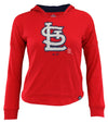 Outerstuff MLB Youth Girls St. Louis Cardinals The Closer Pullover Hooded Shirt