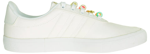 Adidas Women's FARM RIO X Vulc Raid3r Shoes, Cloud White/Gold Metallic