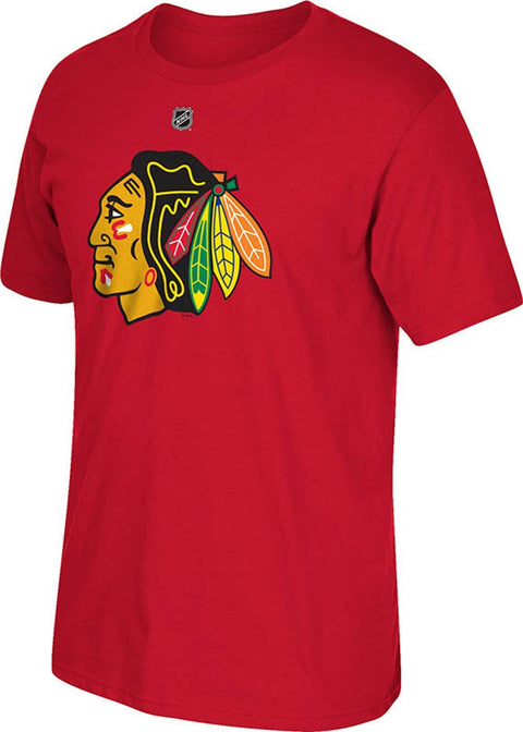 Reebok Men's Chicago Blackhawks Primary Logo T Shirt, Red
