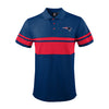 FOCO Men's NFL New England Patriots Stripe Polo Shirt