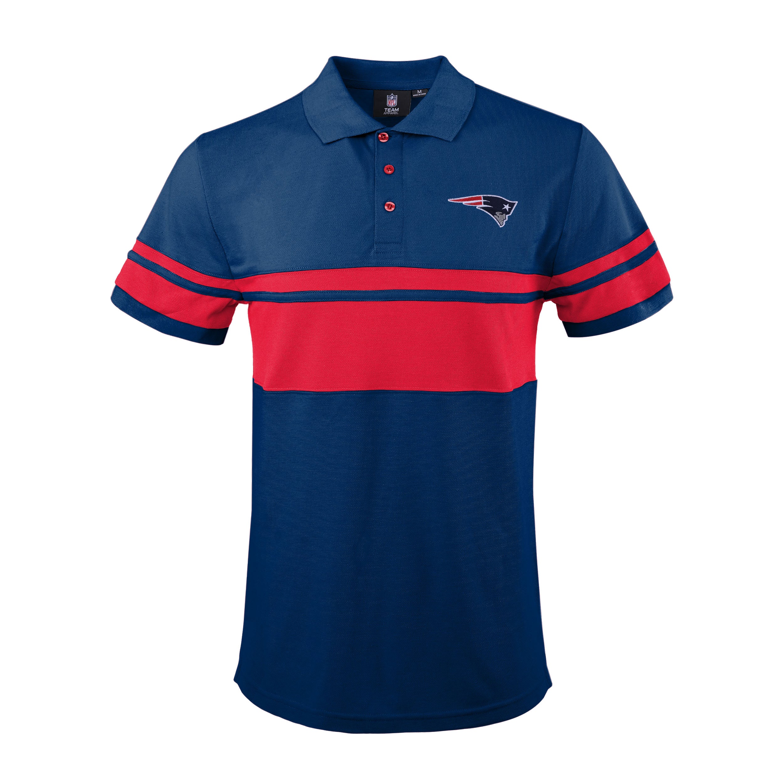 FOCO Denver Broncos NFL Mens Cotton Stripe Polo Shirt