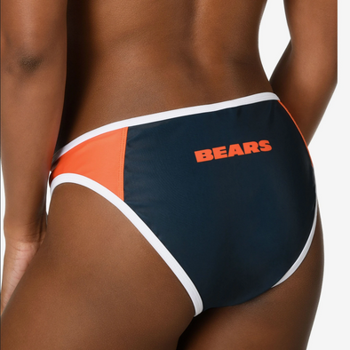 Forever Collectibles Women's Chicago Bears Team Logo Swim Suit Bikini Bottom