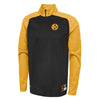 Outerstuff NFL Men's Pittsburgh Steelers O-Line Performance 1/4 Zip Fleece Top