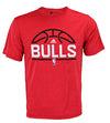 Adidas NBA Men's Chicago Bulls Ultra Lightweight Athletic Rush Graphic Tee, Red