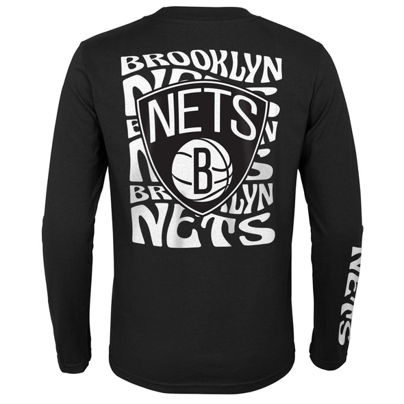 Outerstuff NBA Youth Boys Brooklyn Nets Trippy Long Sleeve T-Shirt