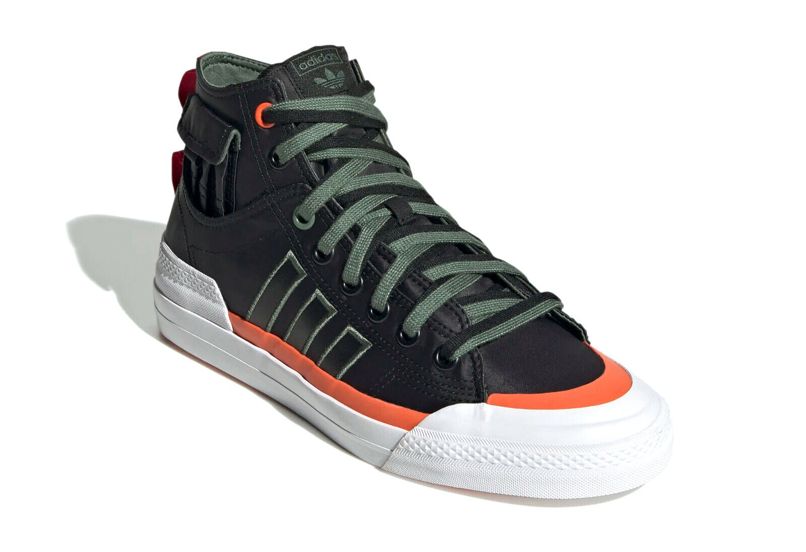 adidas Men's Nizza Hi DL Shoes, Core Black/Green Oxide adidas Men's Nizza Hi DL Shoes, Core Black/Green Oxide