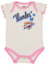 Outerstuff Oklahoma City Thunder NBA Girls Newborn (0M-9M) 3 Pack Bodysuit Set