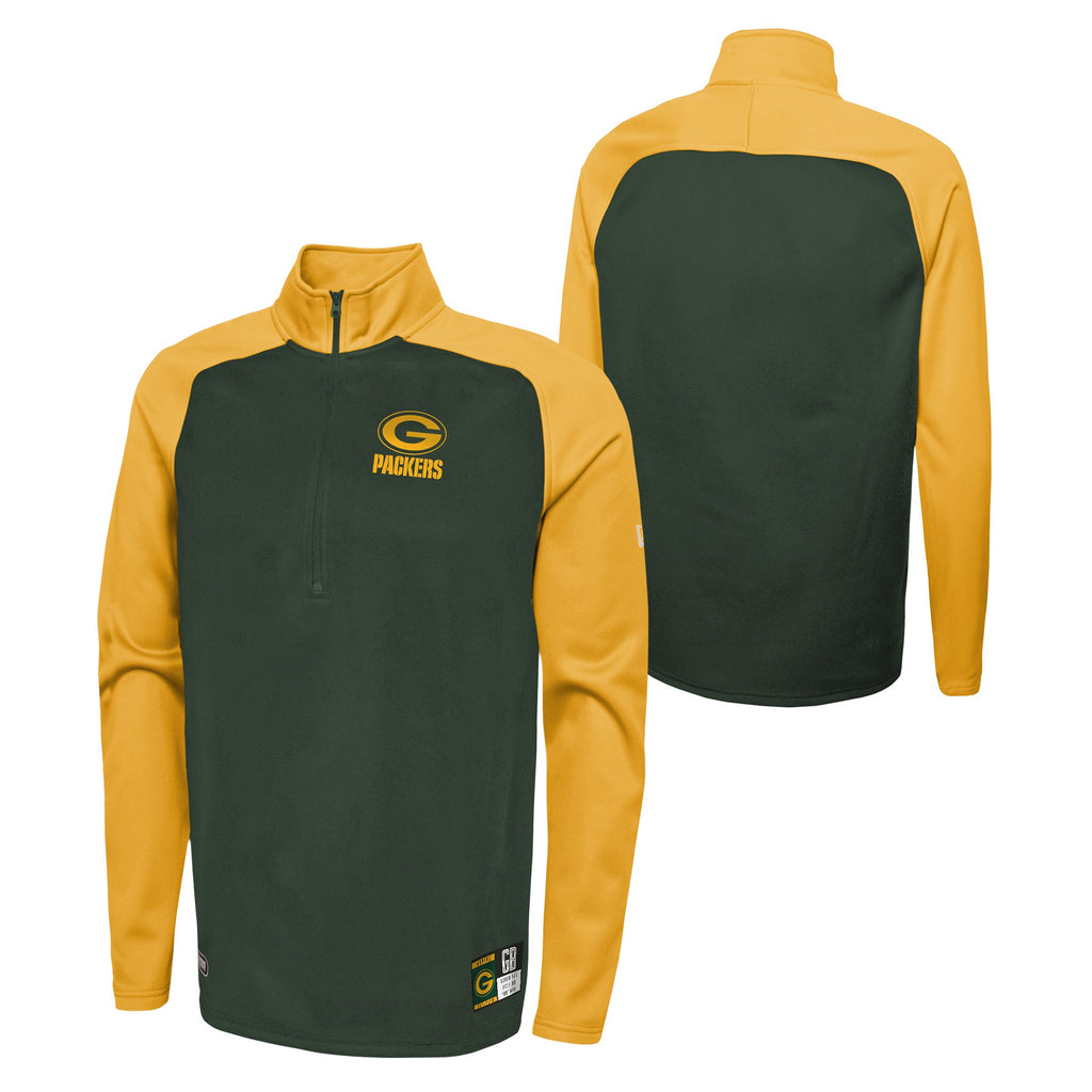 New Era NFL Men's Green Bay Packers Football Split Defence Fleece Pull –  Fanletic